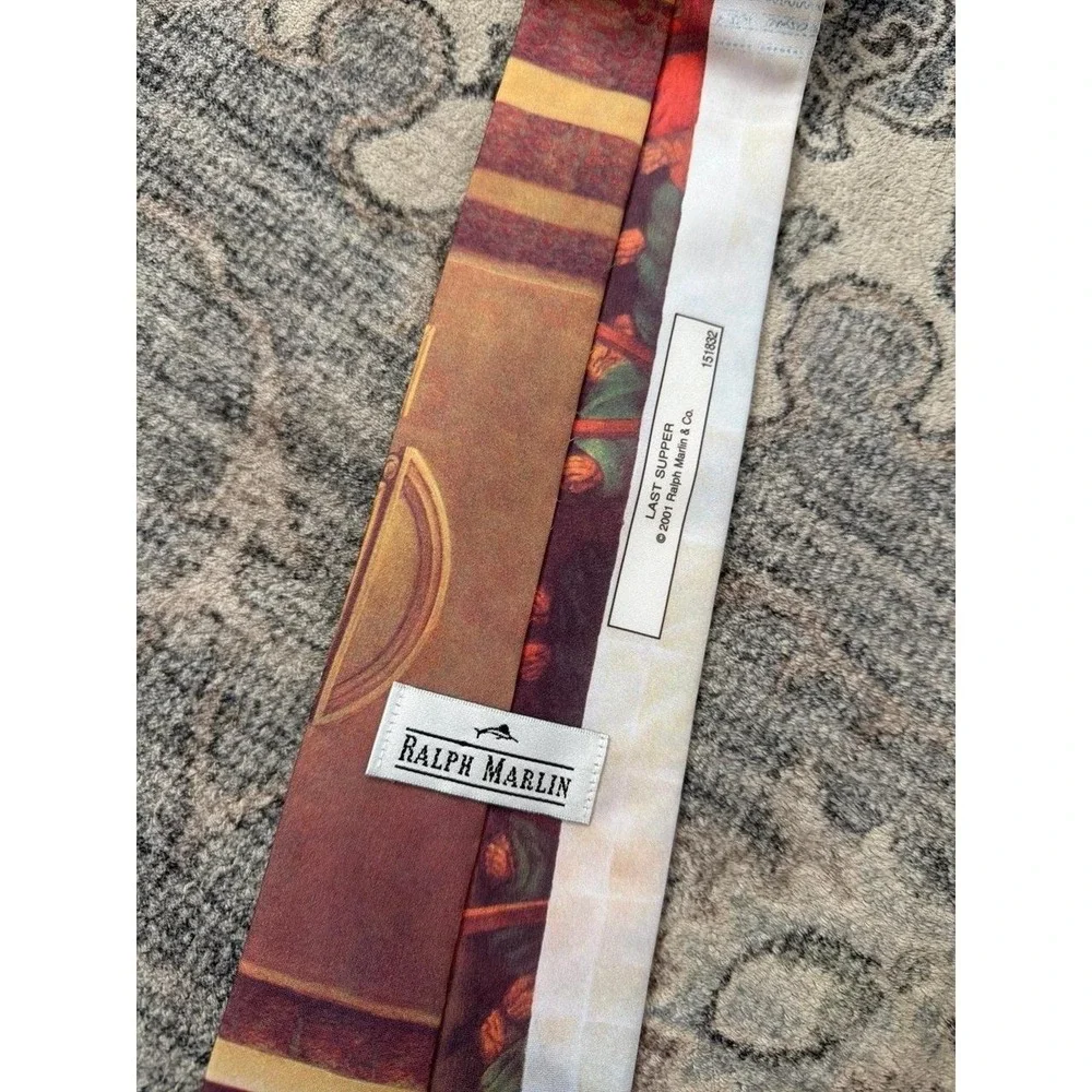 Ralph Marlin Last Supper Neck Tie 2001 Vintage